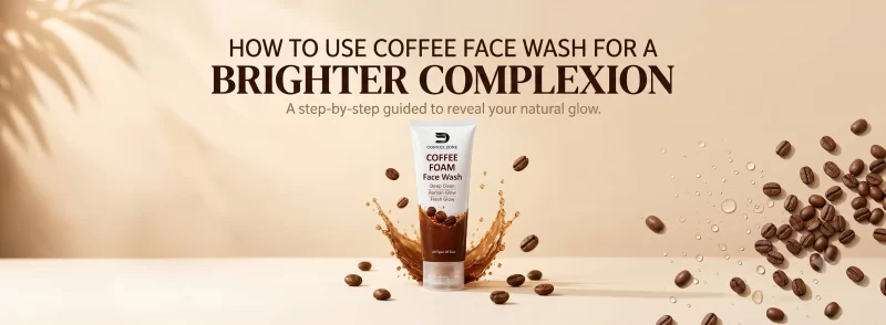 Coffee face wash for a brighter, even complexion